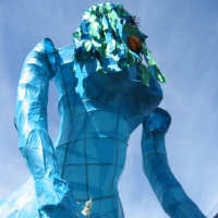 the mermaid at the head of the parade